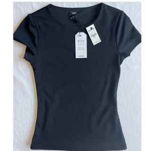 Express Body Contour Short Sleeve Black Shirt (New With Tags!! Free Shipping)